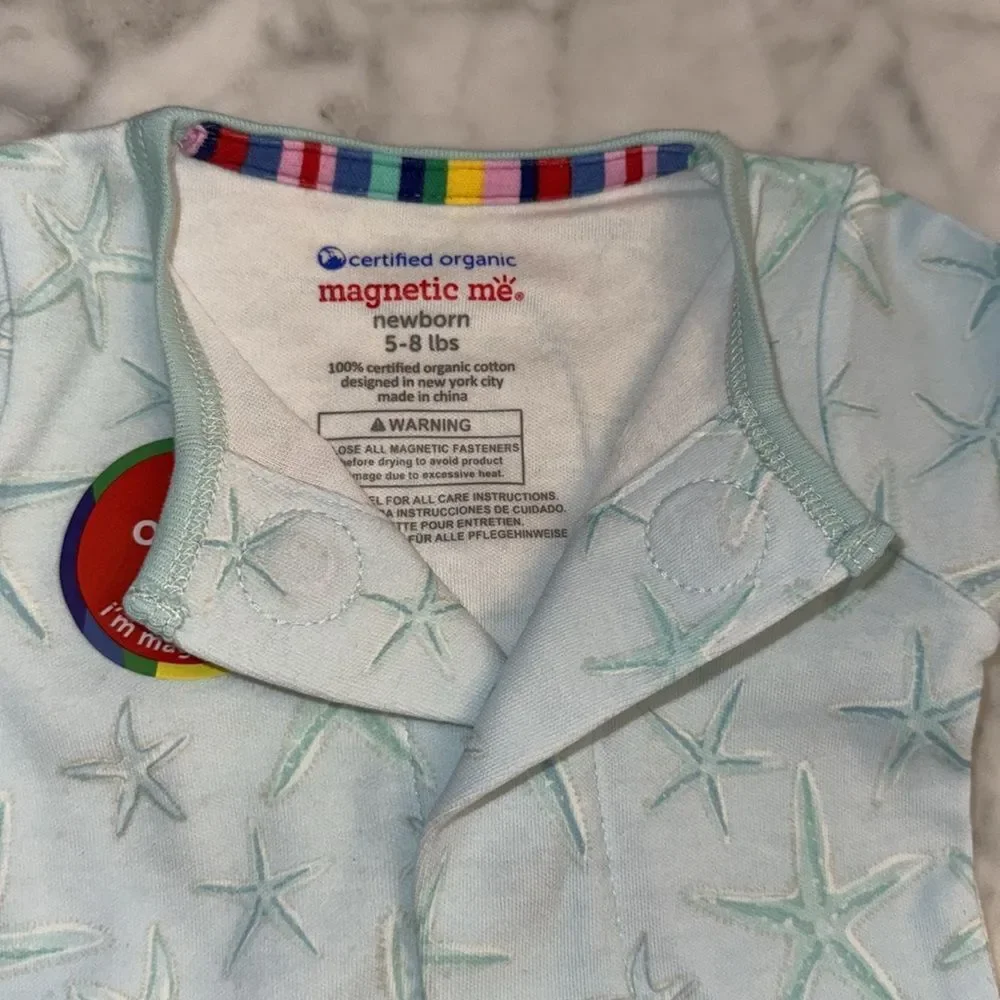 NWT Magnetic Me Organic Starfish Footie - Picture 5 of 6